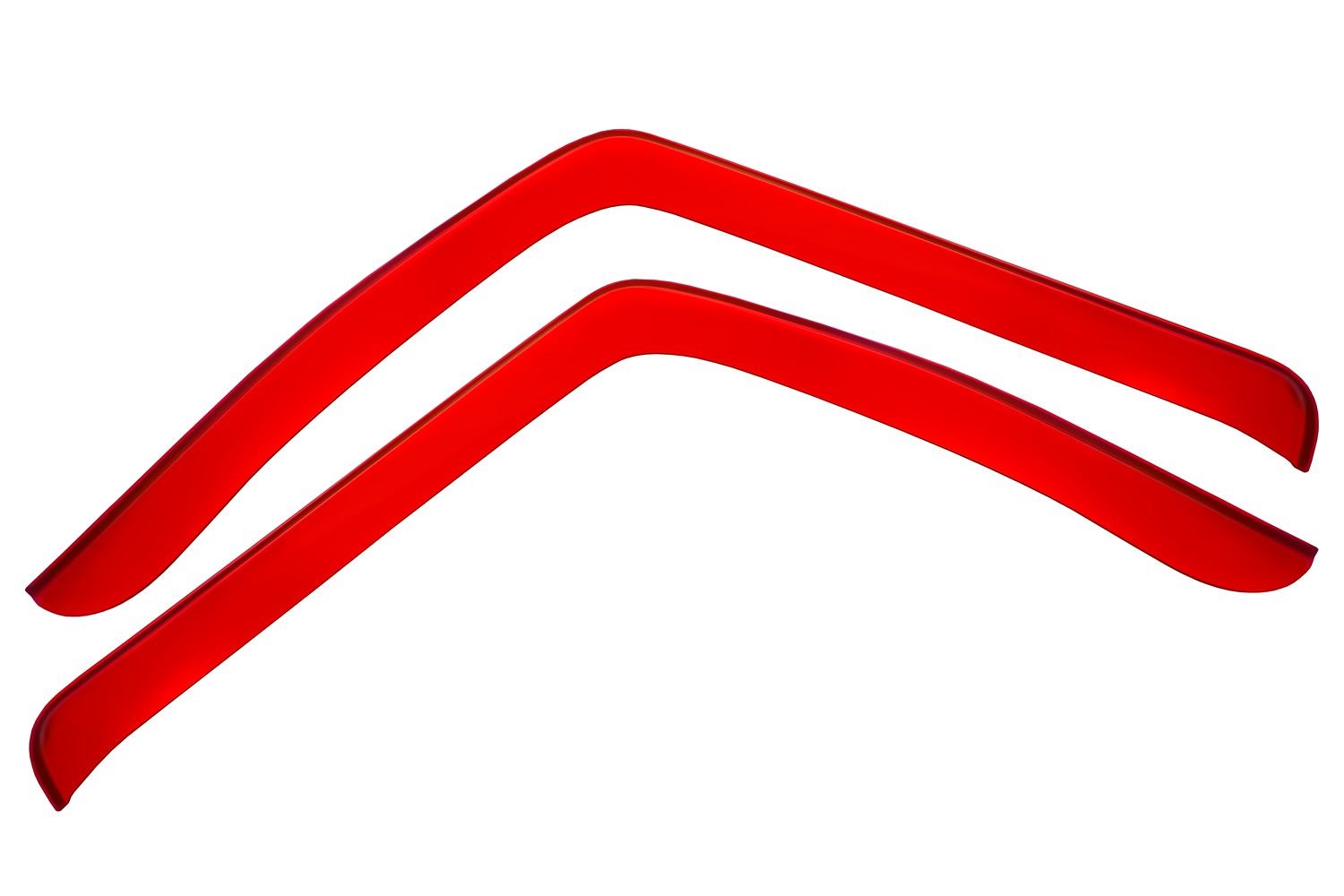 Дефлекторы окон для DongFeng GX 2022- красный (2 шт.), накладной / ДонгФенг ГХ