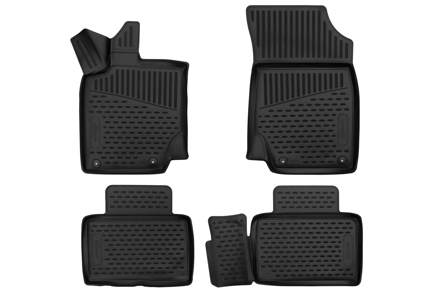 Коврики 3D в салон GEELY Atlas (I (NL-3)), 2016-2022, 4шт. (ПУ, повышенная износостойкость) / Джили Атлас