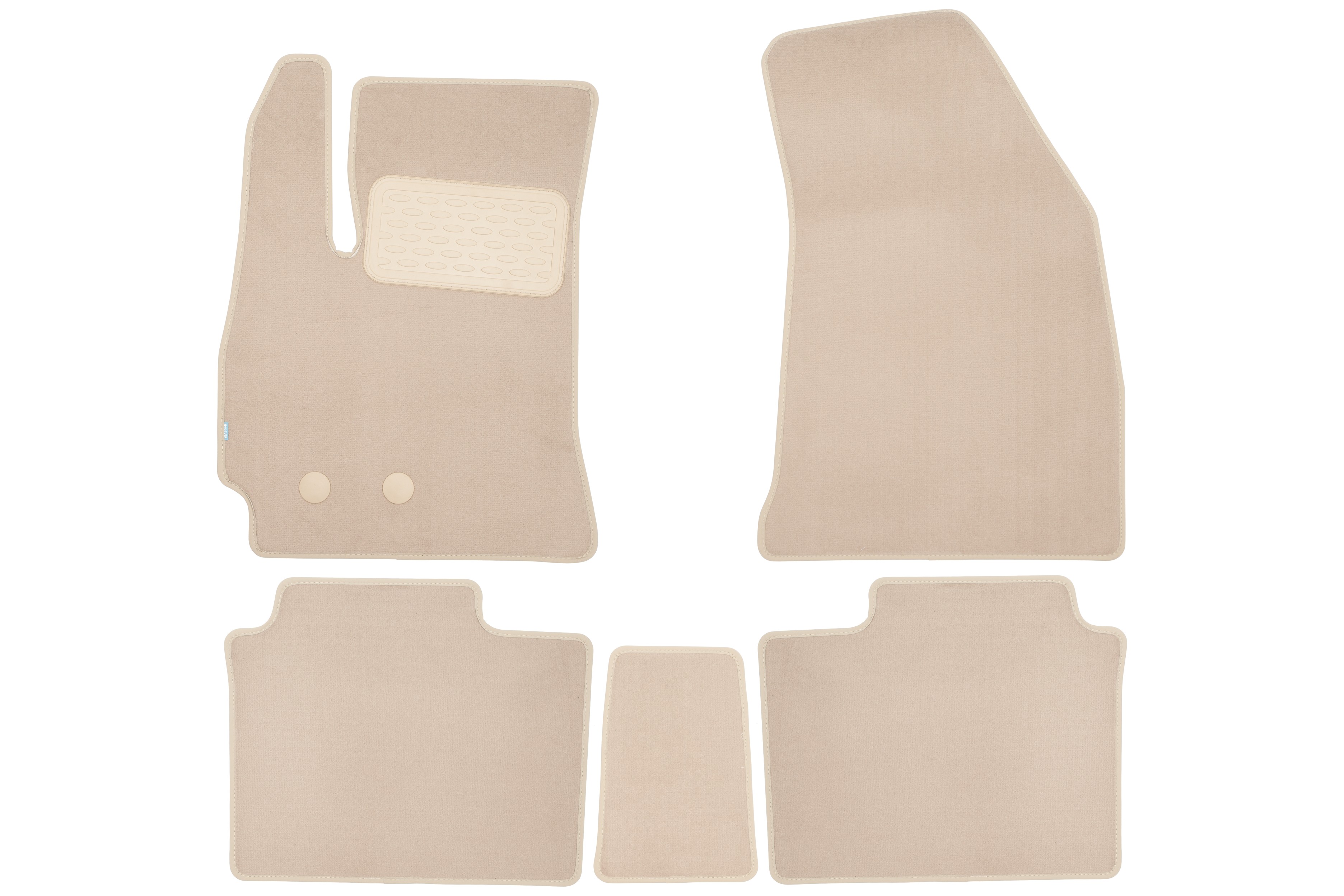 Коврики в салон Klever Premium CHERY Arrizo 8 2023- седан, 5шт. (текстиль, бежевые) / Черри Арризо 8