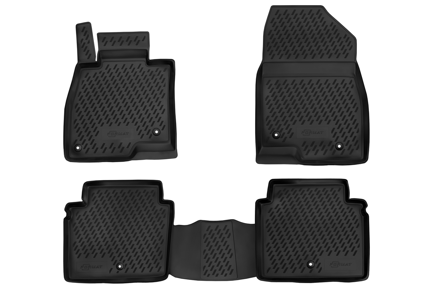 Коврики в салон для MAZDA 6 (III, IIIr) GJ, 2012-2018, сед. 4 шт. (ПУ, повышенная износосто / Мазда