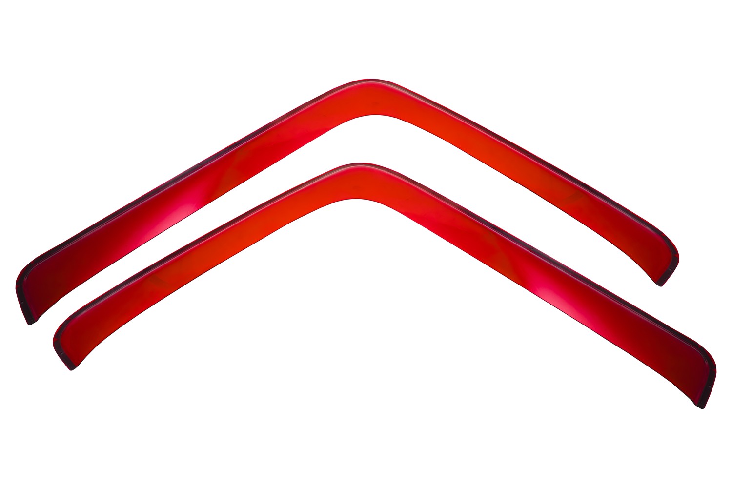 Дефлекторы окон, накладной, для JAC N200 2022- грузовик, красный / Джак Н200