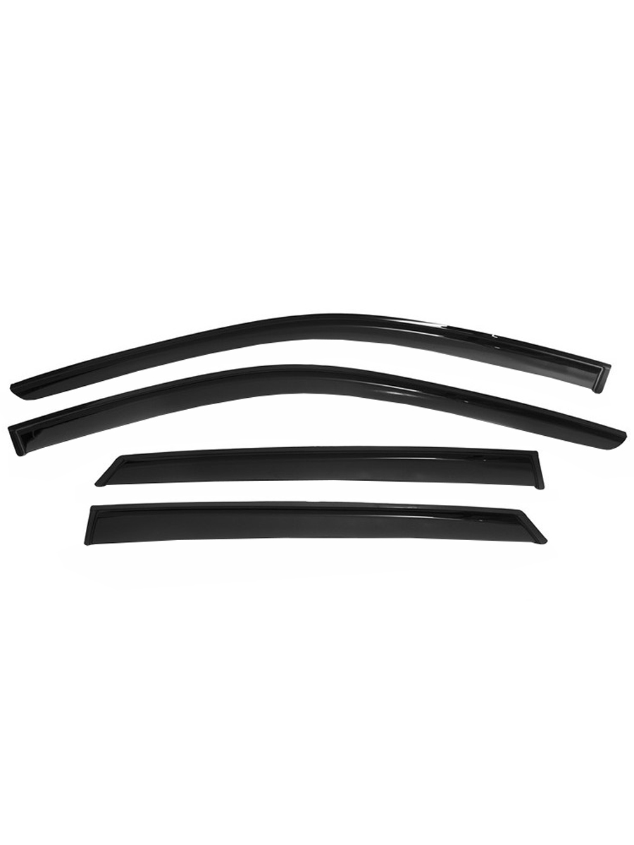 Дефлекторы окон Vinguru Datsun on-Do 2014-2020 /сед/накладные/скотч/к-т 4 шт./литьевой поликарбонат / Дацун ОН ДО