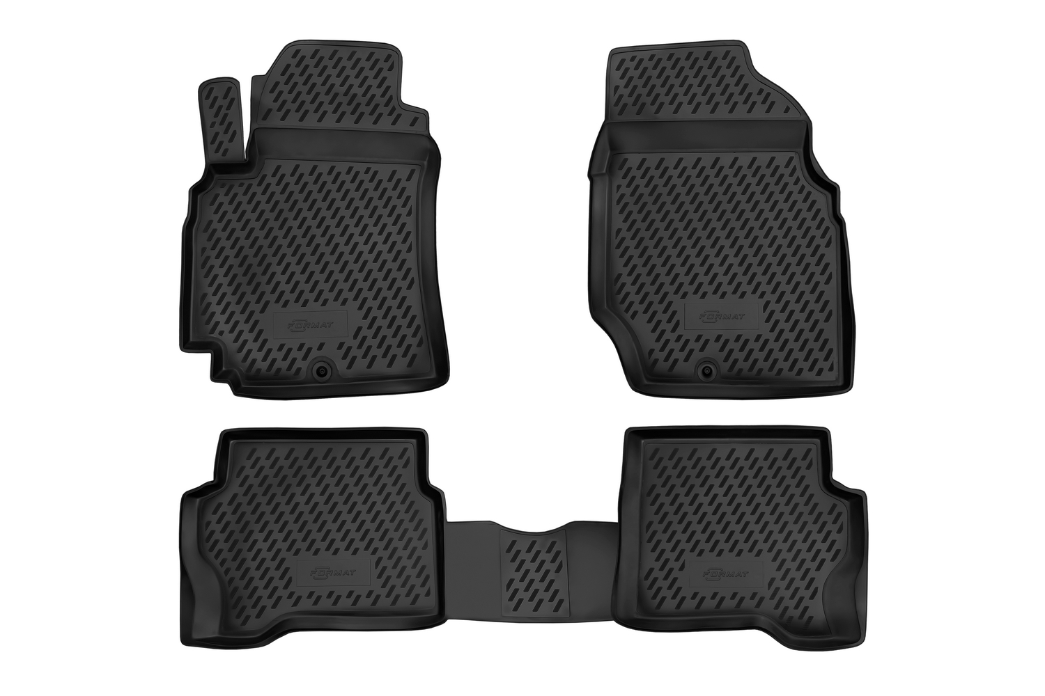 Коврики в салон для NISSAN Almera Classic (I), 2006-2013, 4 шт. (ПУ, повышенная износостойк / Ниссан Альмера