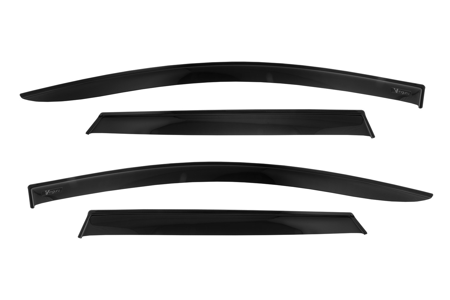 Дефлекторы окон Vinguru KIA Ceed 2018-2021, 2021- /универсал/накладные/скотч/к-т 4 шт./ материал акрил / Киа Сид