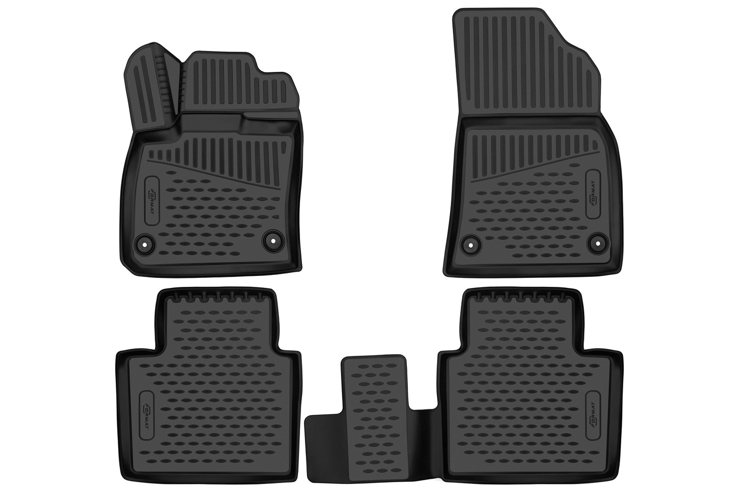 Коврики 3D в салон для GEELY Monjaro (I) 2022-, Внед. 5 дв., 4шт. (ПУ, повышенная износостойкость) / Джили Монжаро