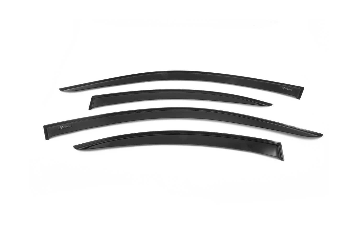 Дефлекторы окон Vinguru NISSAN Almera Classic 2006-2013 /NISSAN Almera II (N16) 2000-2006 /сед/накладные/скотч/к-т 4 шт./акрил / Ниссан Альмера