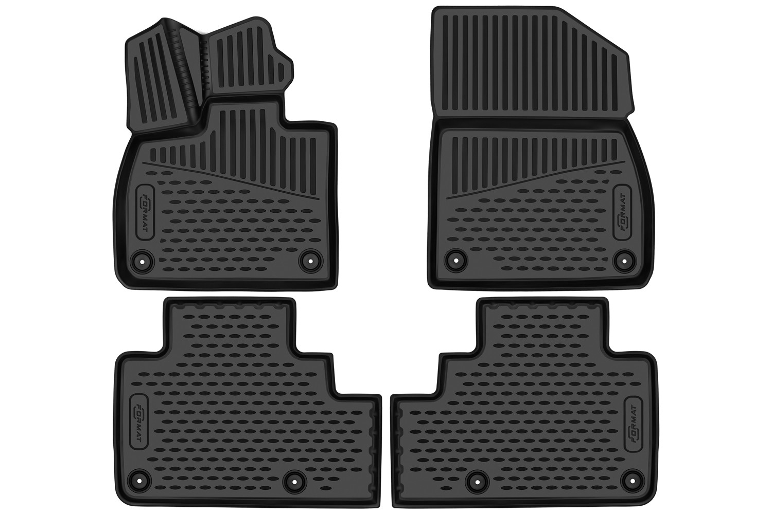 Коврики 3D в салон для LiXiang L6 2024-, 4шт. (ПУ, повышенная износостойкость) / Ликсианг