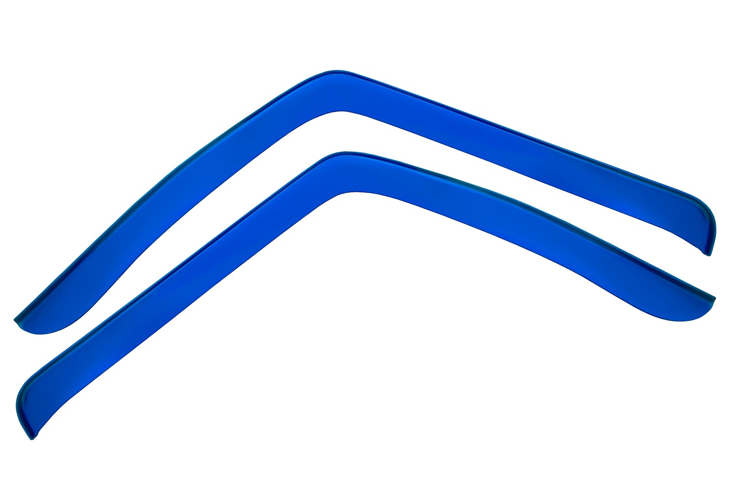 Дефлекторы окон для DongFeng GX 2022- синий (2 шт.), накладной / ДонгФенг ГХ