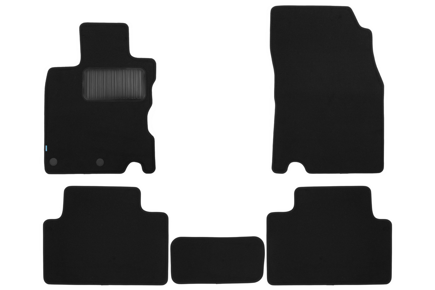 Коврики в салон Klever Premium NISSAN Qashqai 2013-2019, 2017-, кросс., сборка ЕВ, 5 шт. (текстиль) / Ниссан Кашкай