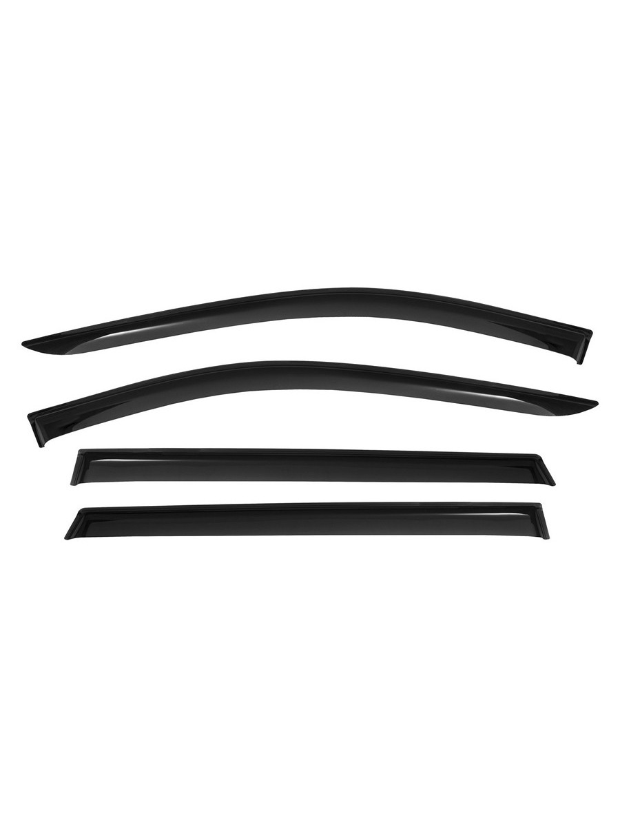 Дефлекторы окон Vinguru NISSAN X Trail 2013-2019 /накладные/скотч /к-т 4 шт./ литьевой поликарбонат / Ниссан Х Трейл