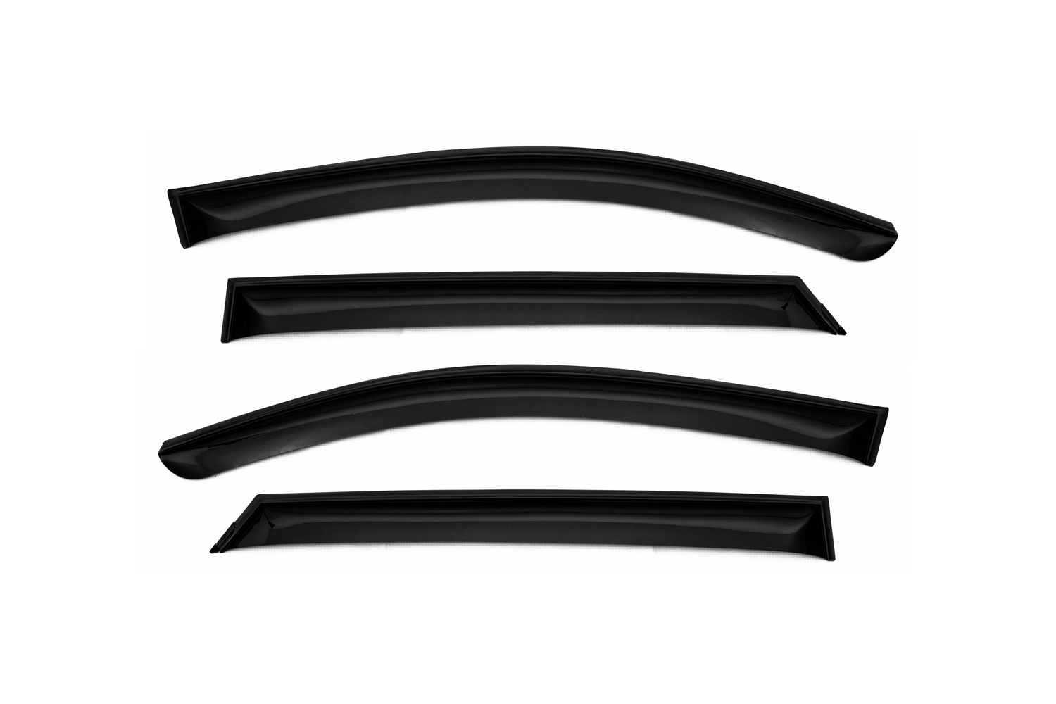 Дефлектор окон (НАКЛАДНОЙ скотч 3М) 4 шт. для HYUNDAI TUCSON III 2015-2020 кроссовер / Хендай Туксон