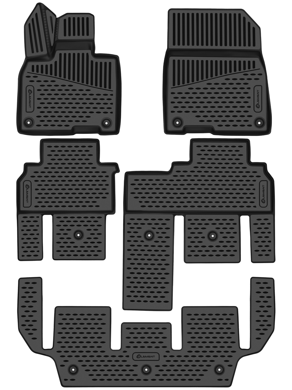 Коврики 3D в салон для ROX 01 2024-н.в. 5шт. (полиуретан) / Рокс