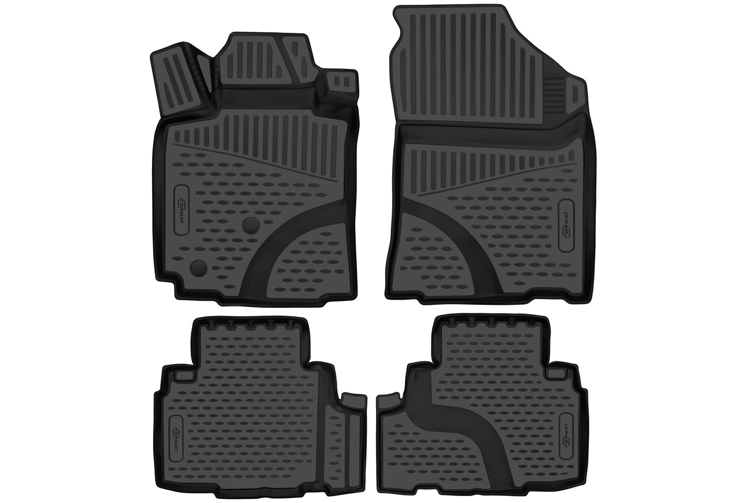 Коврики 3D в салон для CHANGAN CS75 (Ir) 2018-, 4шт. (ПУ, повышенная износостойкость) / Чанган / Чанган КС75ПЛЮС