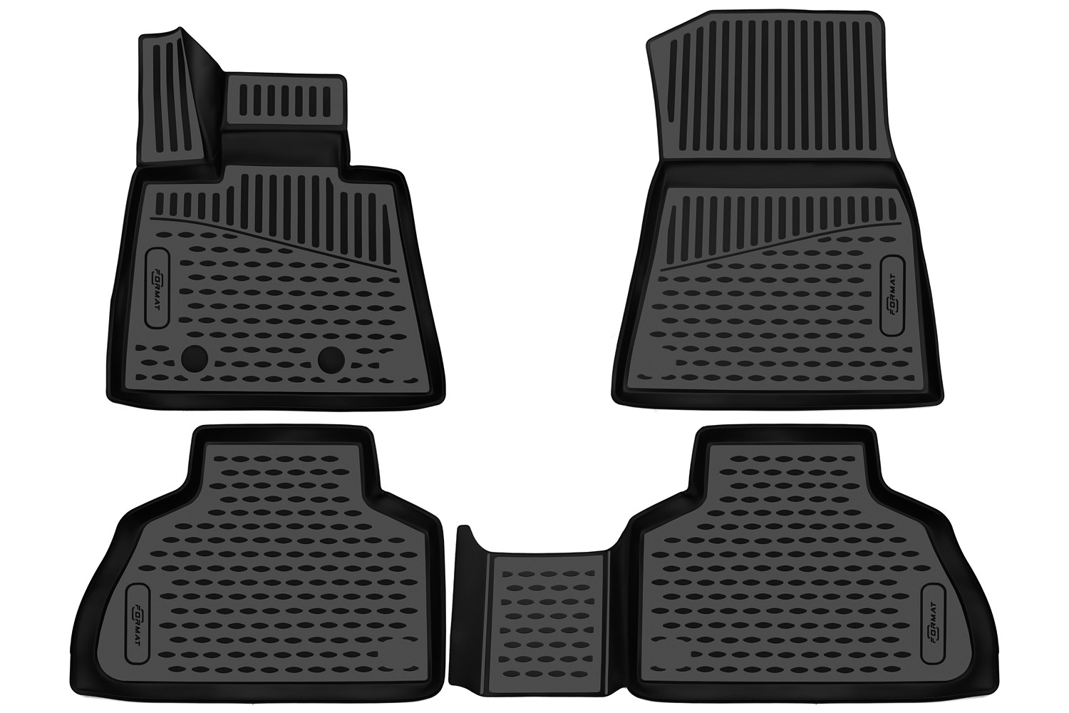 Коврики 3D в салон для BMW X5 (G05) 2018-, 4шт. (ПУ, повышенная износостойкость) / БМВ Х5