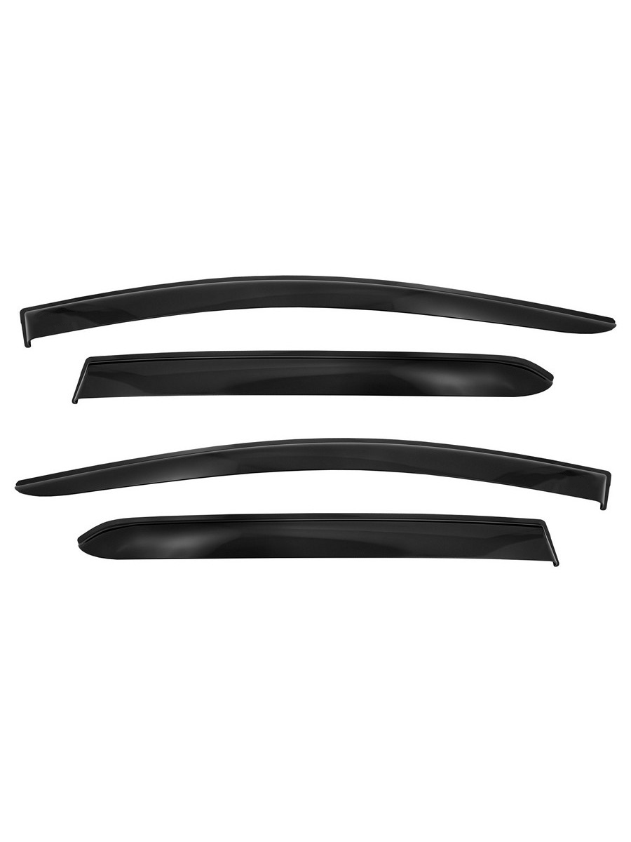 Дефлекторы окон Vinguru для LADA Vesta SW Cross 2017-н.в. /универсал/накладные/скотч/к-т 4 шт./литьевой поликарбонат / Лада Веста