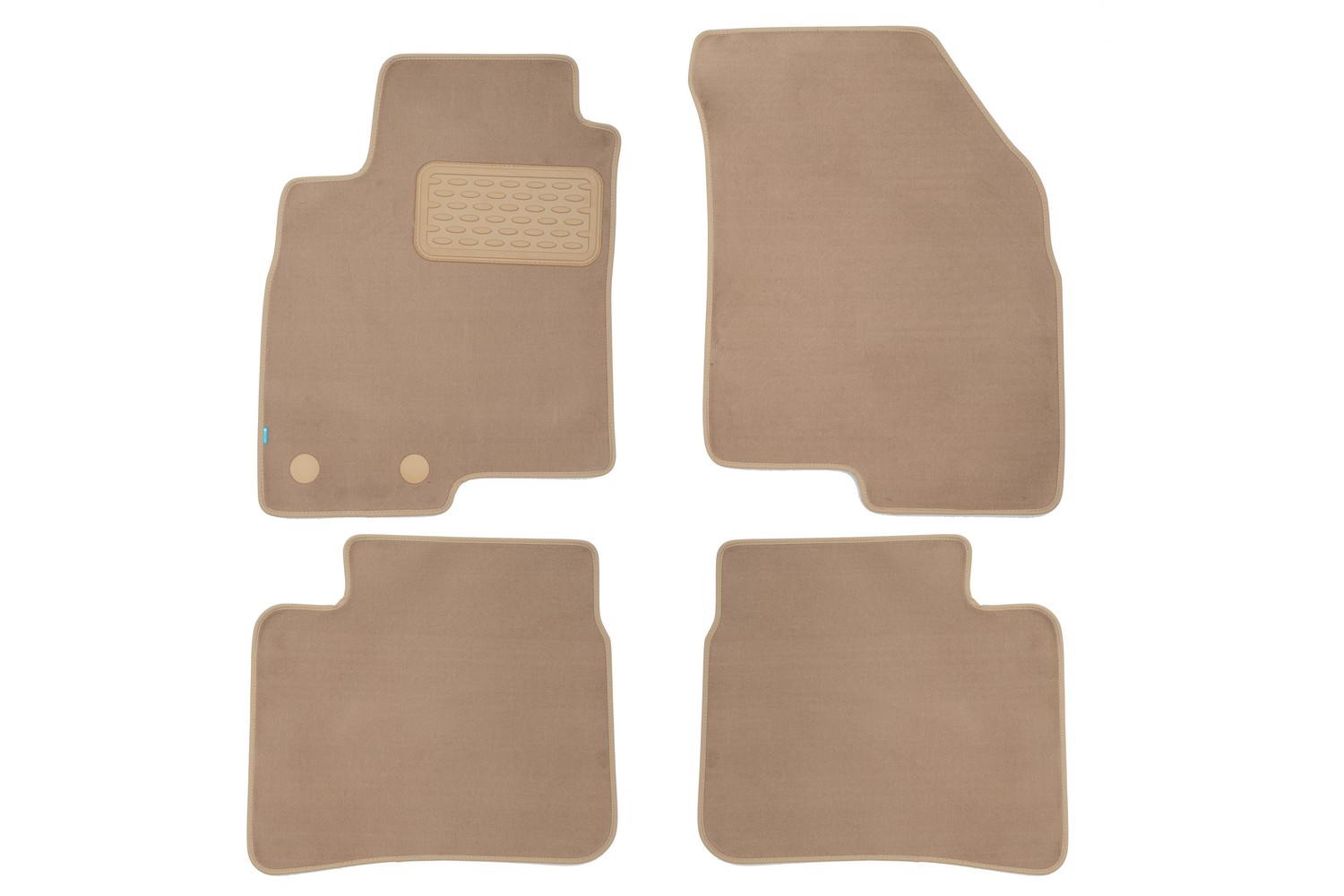 Коврики в салон Klever Premium TAGAZ HYUNDAI Sonata АКПП 2001-2012, сед., 4 шт. (текстиль, бежевые) / Хендай Соната