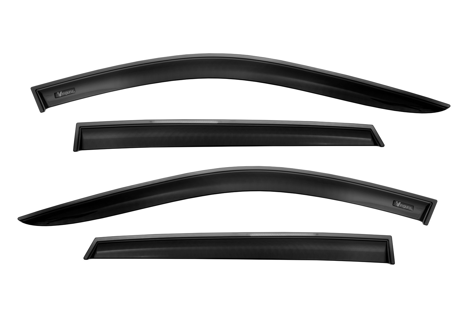 Дефлекторы окон Vinguru Mazda CX-5 2017- /накладные/скотч /к-т 4 шт./ литьевой поликарбонат / Мазда СХ-5