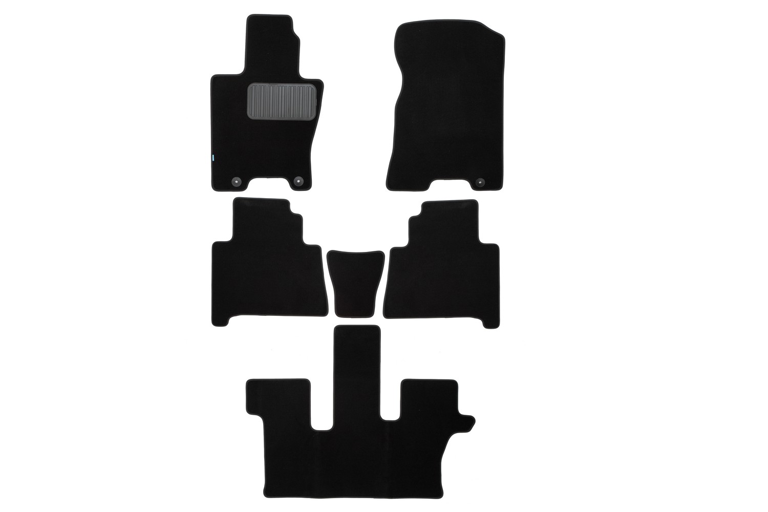 Коврики в салон Klever Premium KIA Mohave (Borrego) 2020-, внед., 6 шт. (текстиль) / Киа Мохав