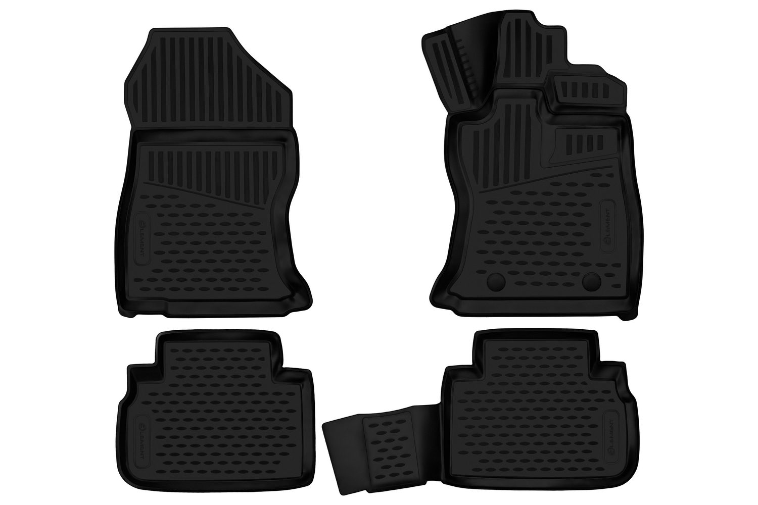 Коврики 3D в салон для SUBARU Forester, 2018-н.в.правый руль внед., (ЮАР), 4шт. / Субару Форестер