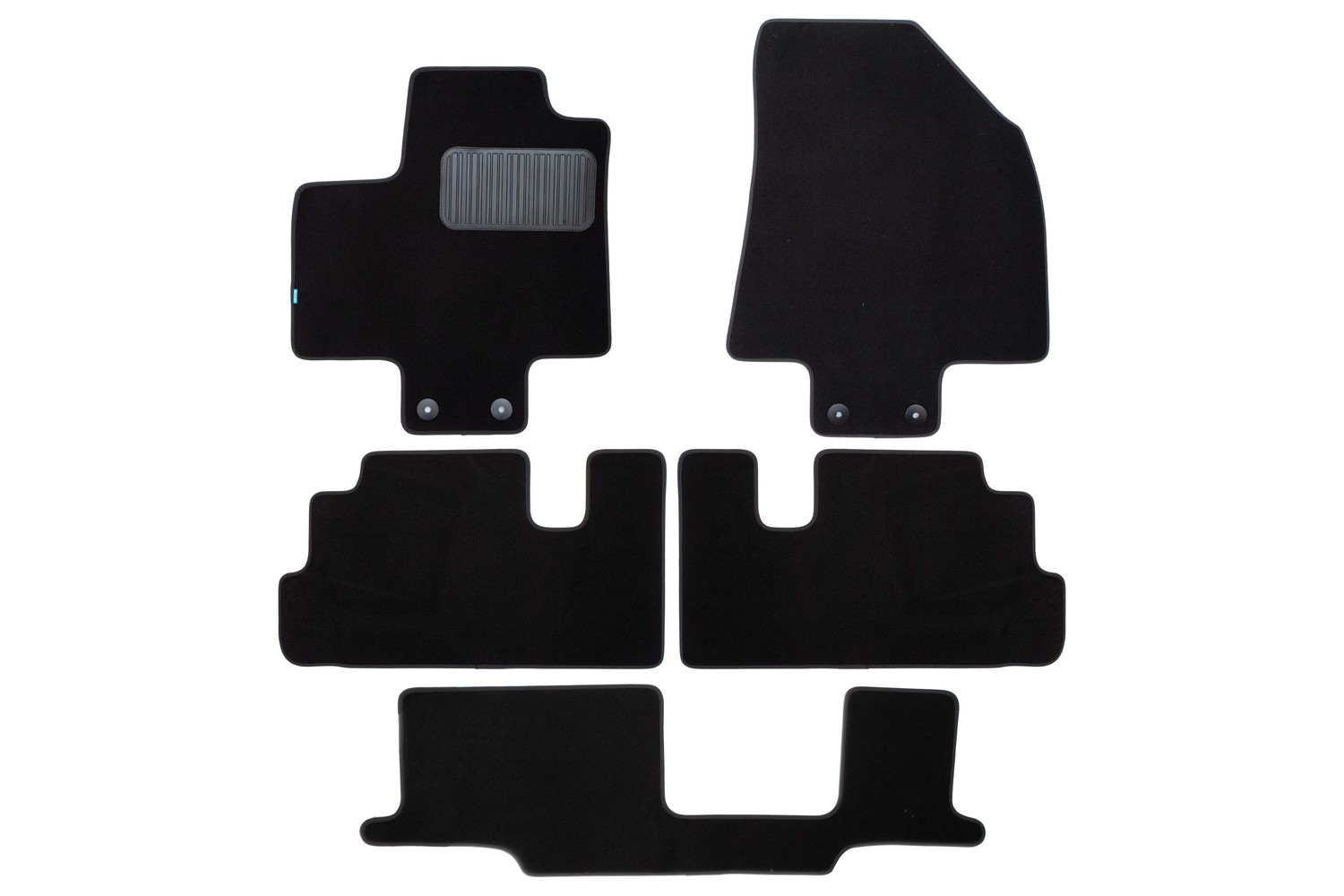 Коврики в салон Klever Premium INFINITI QX60 (II) 2021- Внед. 5 дв., 8 мест, 5 шт (текстиль) / Инфинити КХ60