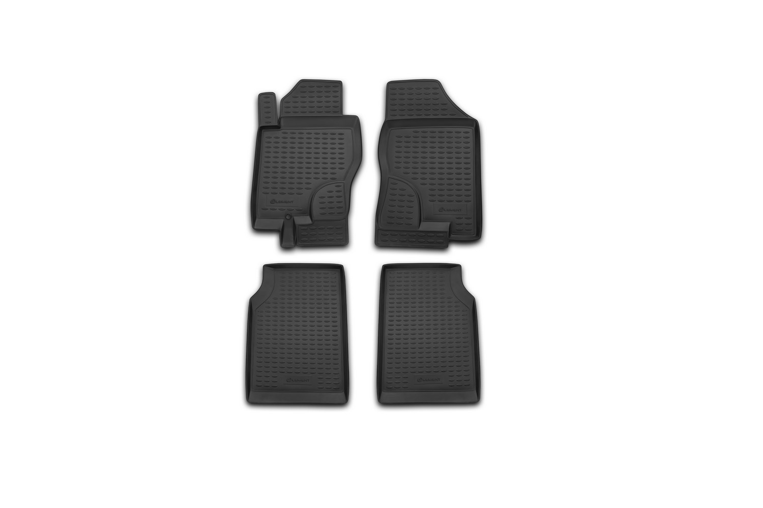 Коврики в салон, подходит для NISSAN Navara МКПП 2005->, 4 шт. (полиуретан)
