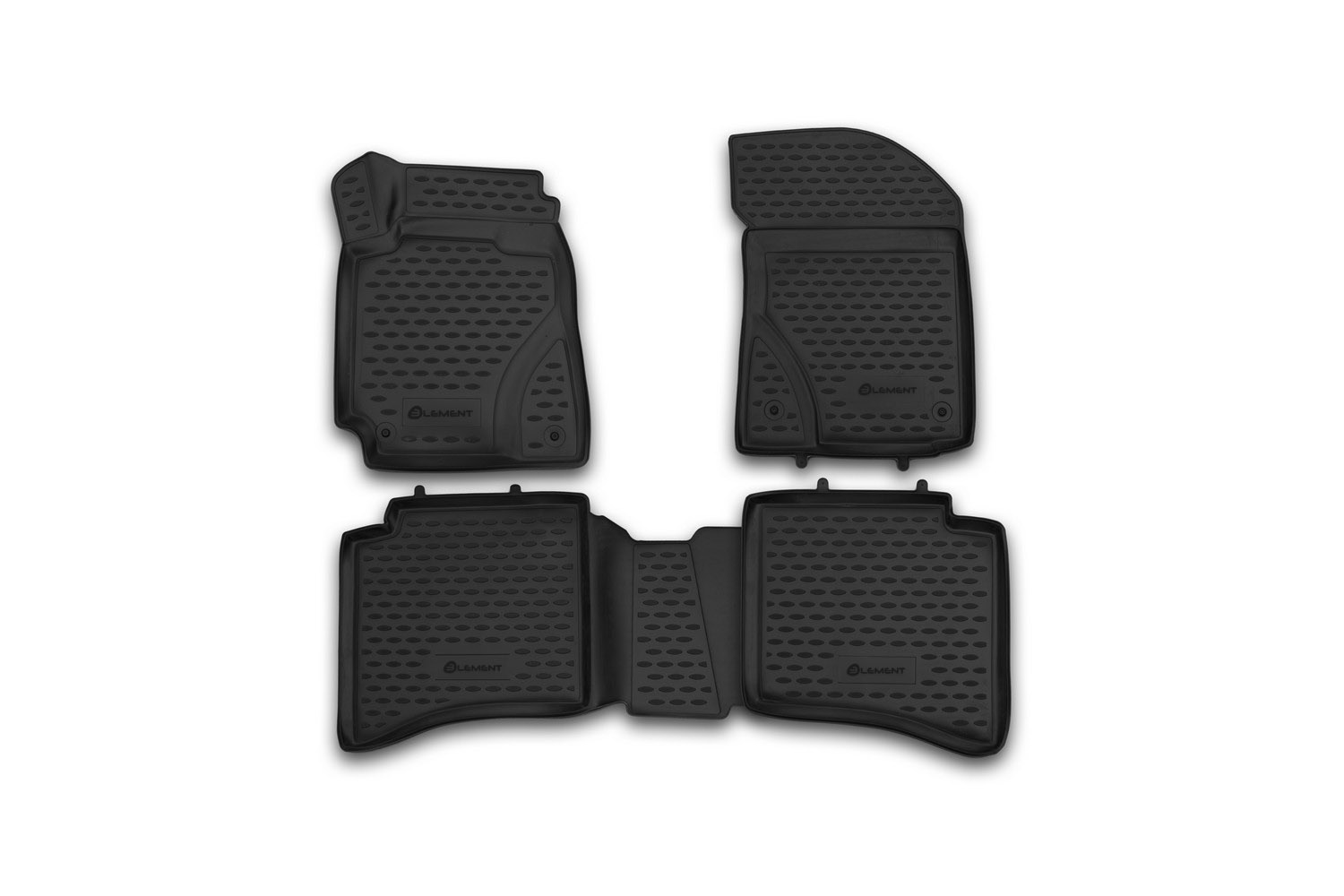 Коврики 3D в салон для GEELY MK (Ir), 2013-2015, 4 шт. (полиуретан) / Джили МК