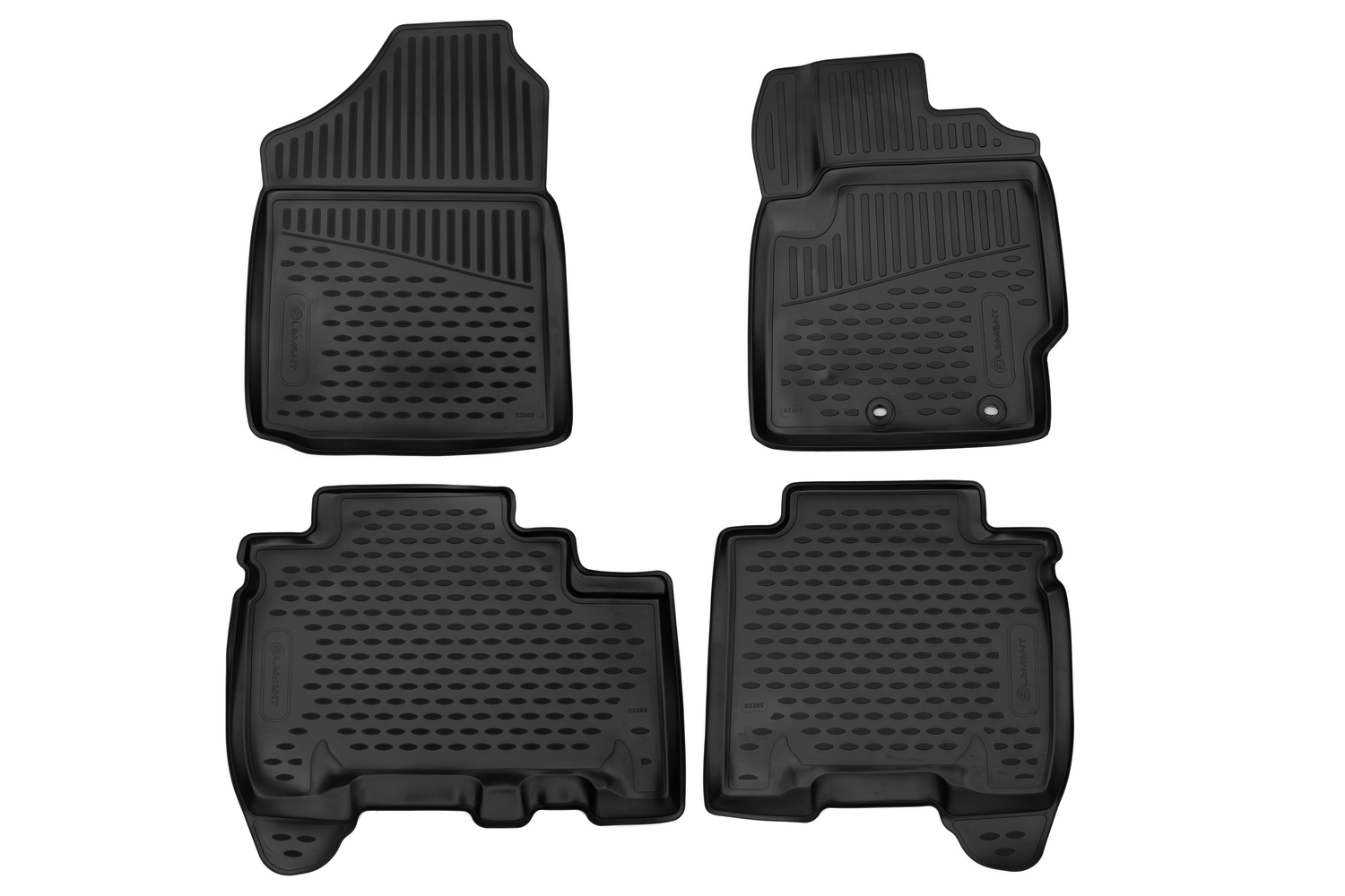 Коврики 3D в салон для TOYOTA Ractis (II) 2010-2016, 2WD, правый руль хэтчбек, 4шт. (полиуретан) / Тойота Рактис