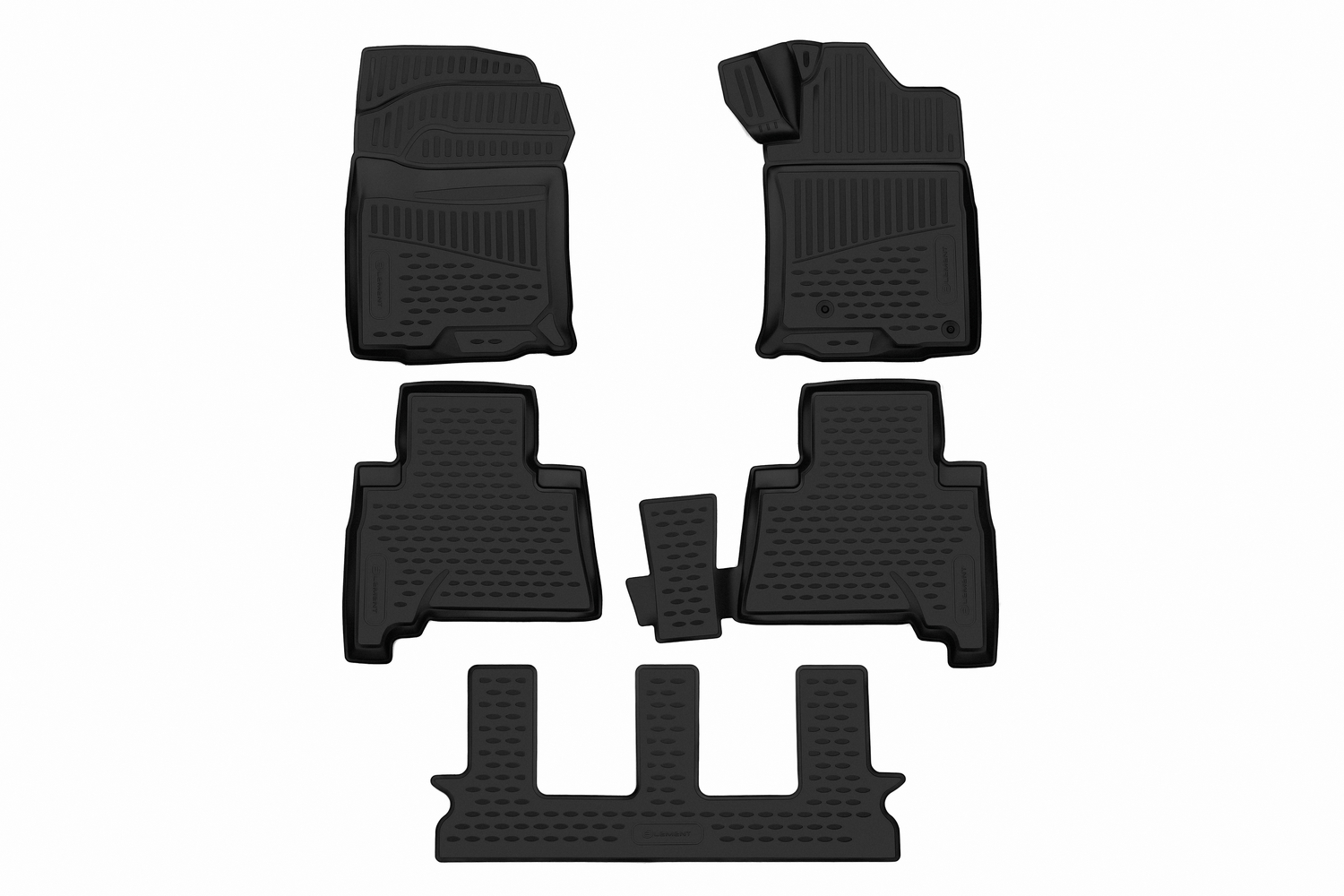 Коврики 3D в салон подходят для, подходит для TOYOTA Land Cruiser Prado, 2009-> правый руль, ЮАР, 5шт.
