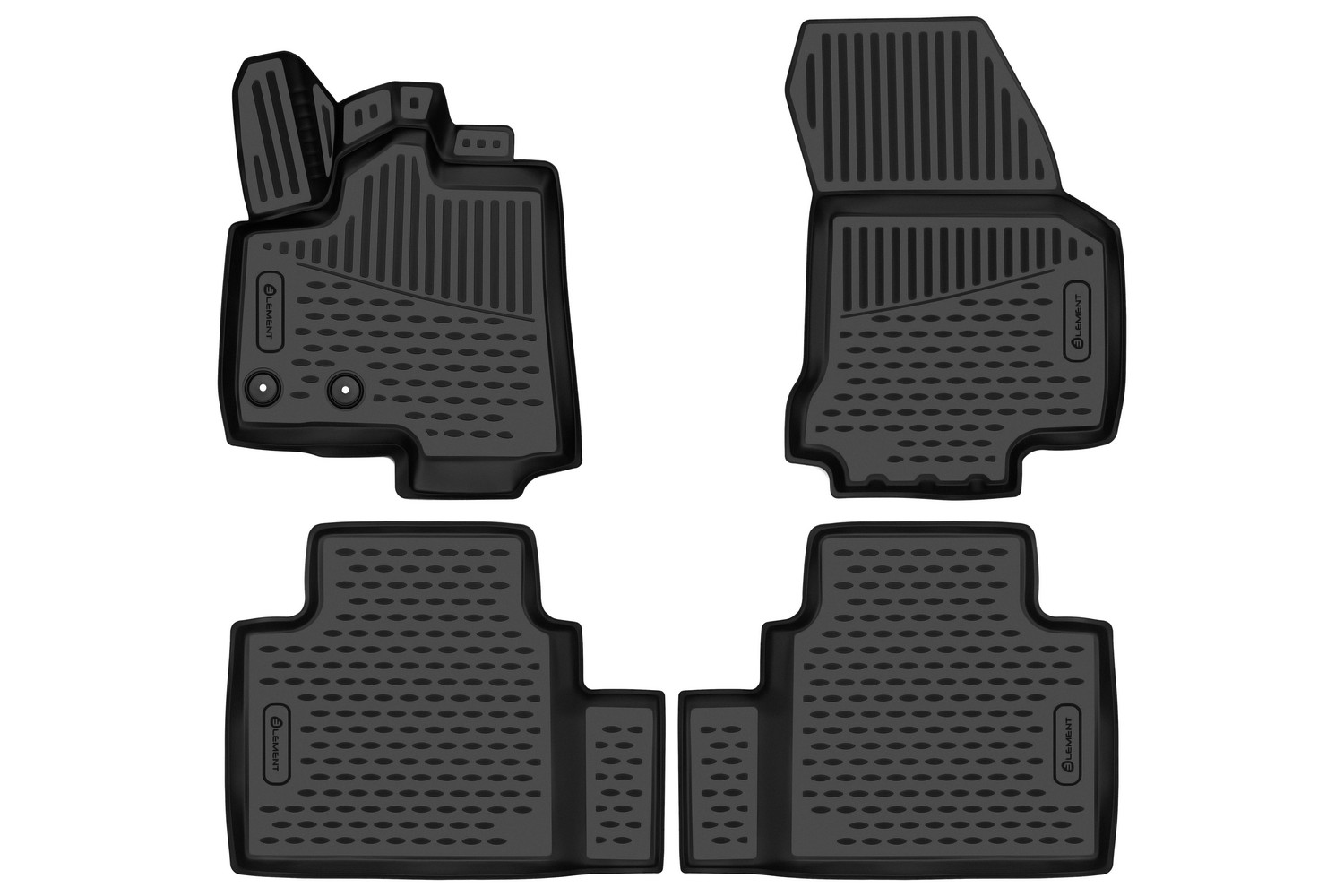 Коврики 3D в салон для JAC JS6 2022- 4шт. (полиуретан) / Джак ДЖС6