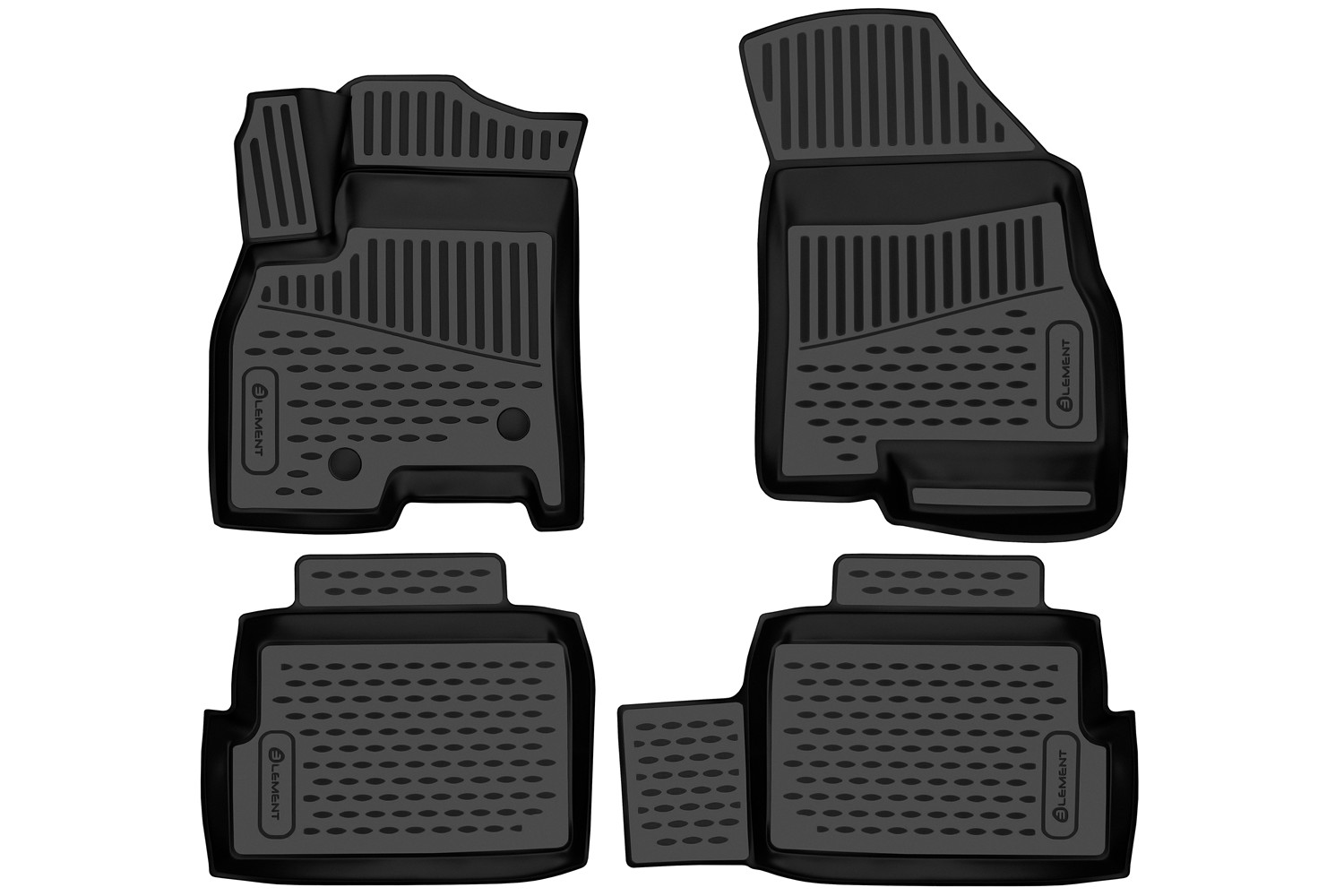 Коврики 3D в салон для XCITE X-Cross 7 2024-, 4шт. (полиуретан) / Икссайт Х кросс 7