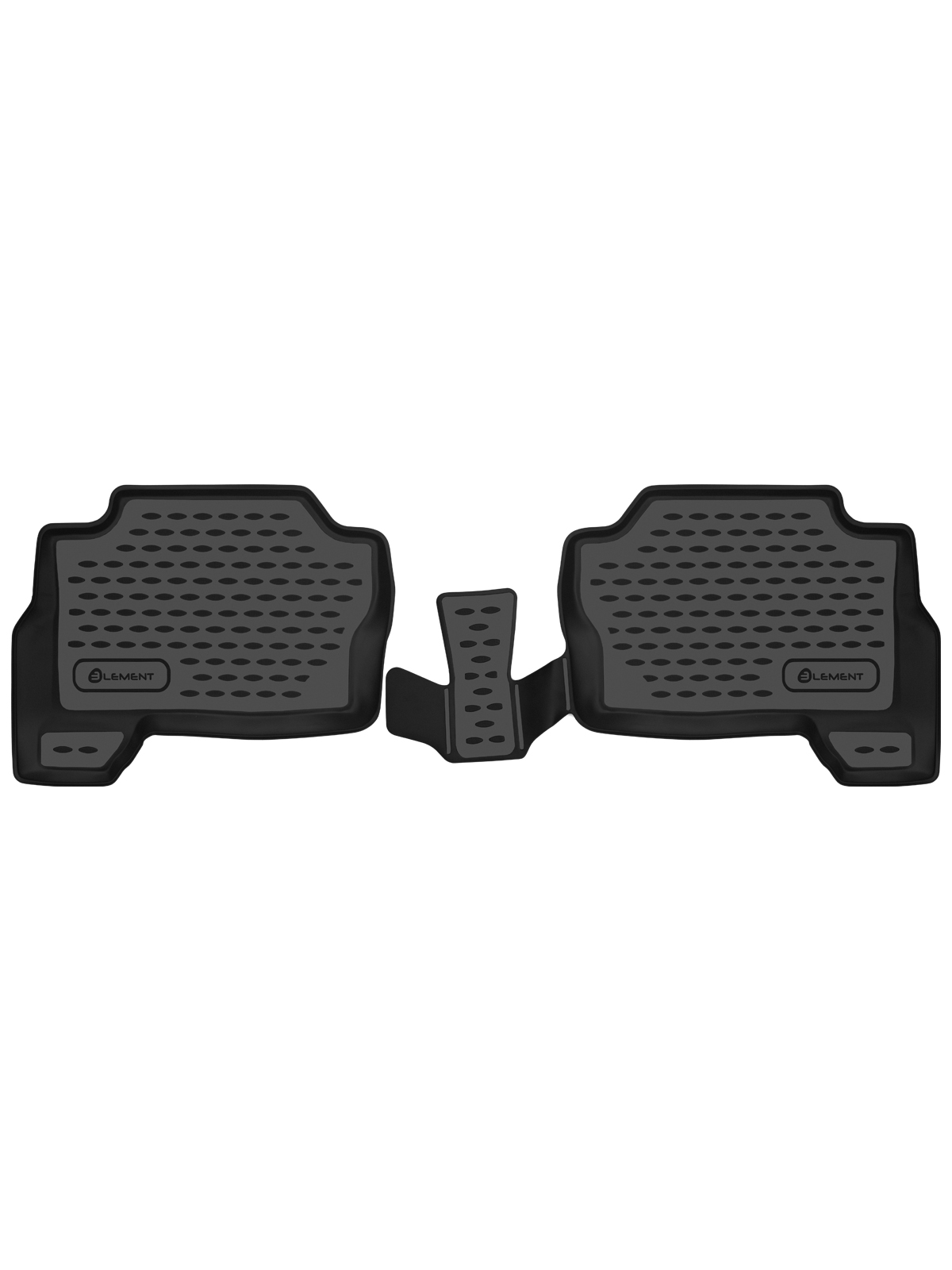 Коврики в салон для MITSUBISHI Pajero Sport (III, IIIp), 2015-, 2-й ряд, 2 шт. (полиуретан) / Митсубиси Паджеро спорт