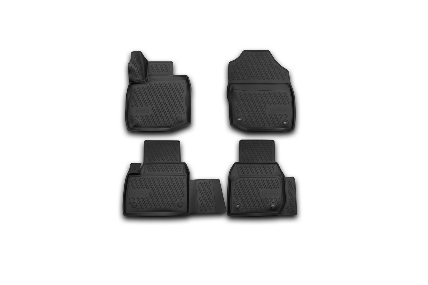 Коврики 3D в салон, подходит для HONDA Civic 5D, 2012->,  хб., 4 шт. (полиуретан)