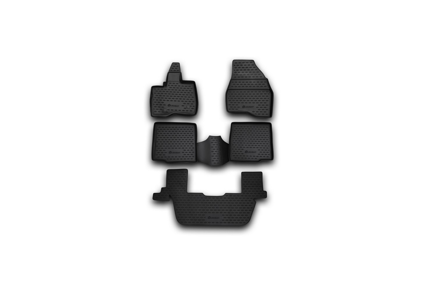 Коврики в салон FORD Explorer, 2011-2014, 5 шт. (полиуретан) / Форд Эксплорер