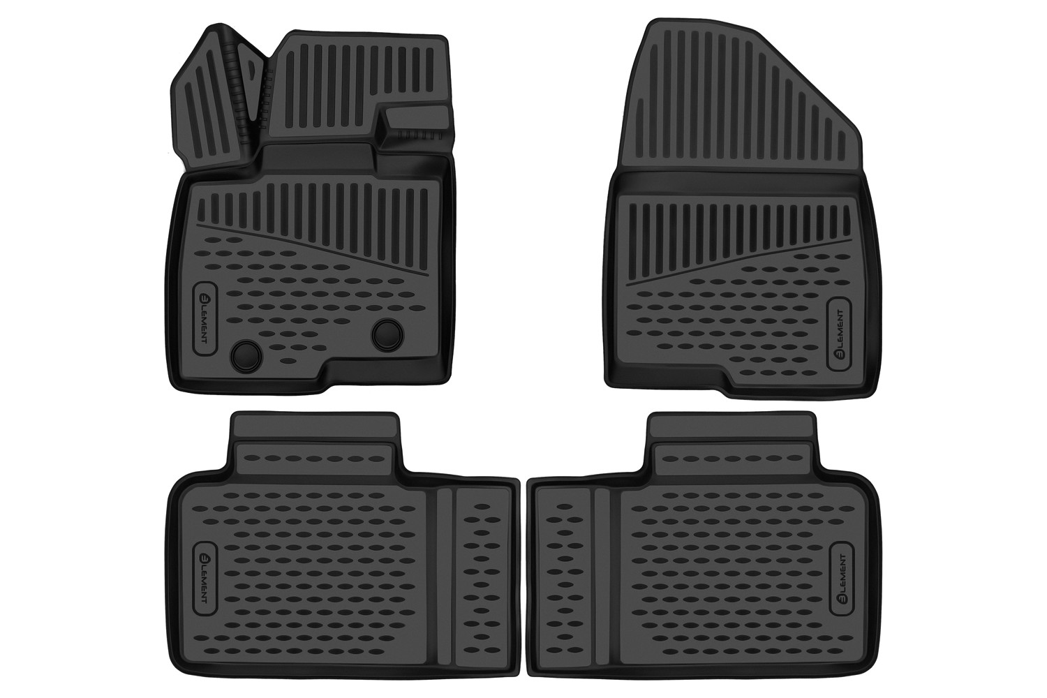 Коврики 3D в салон для BAIC X55 2023 - 4шт. (полиуретан) / Х 55 / БАИК Х55