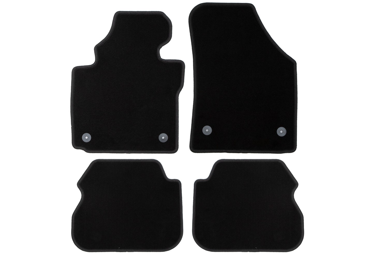 Коврики в салон Klever Econom VOLKSWAGEN Caddy, 2004-2010, 2010-2015 мв. (5 мест), 4 шт. (текстиль) / Фольксваген Кэдди