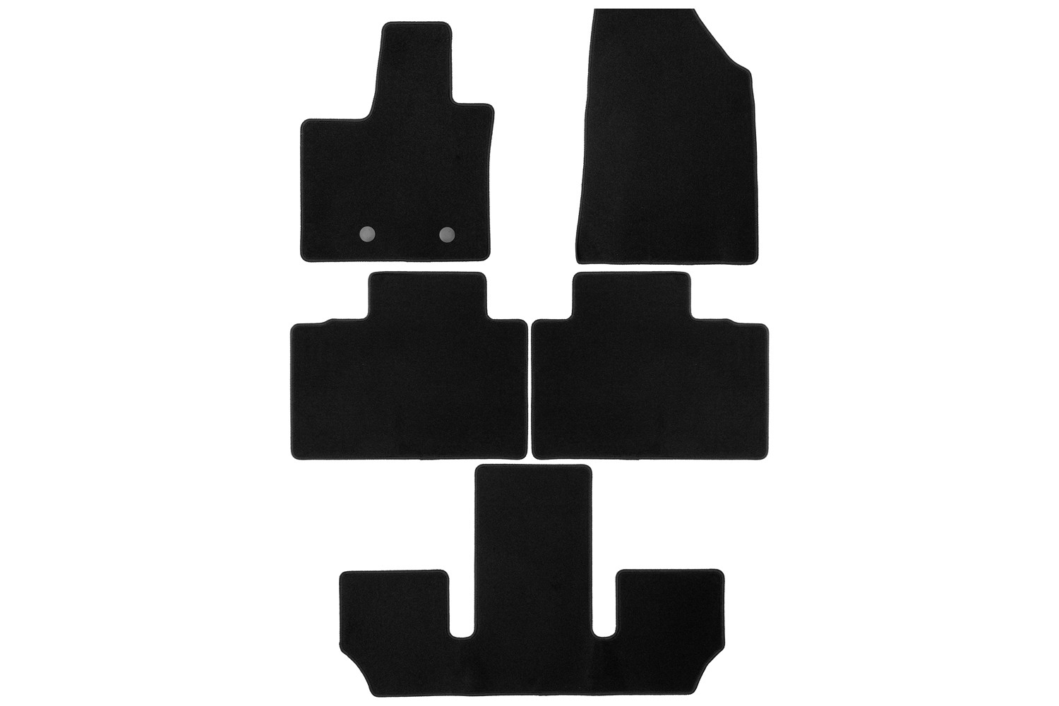 Коврики в салон Klever Econom подходят для WEY 07 2024 - Внедорожник 5 дв. 5шт. (текстиль) / Вей