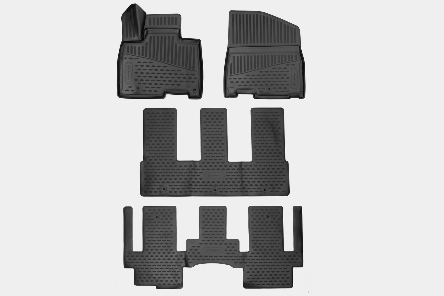 Коврики 3D в салон для KIA Carnival IV 2020 - , Prestige, кроссвэн, 4шт. (полиуретан) / Киа Карнивал