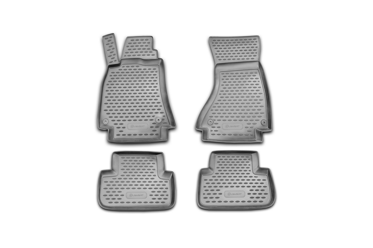 Коврики в салон, подходит для AUDI A-4 B8, 2008-2015, АКПП, 4 шт. (полиуретан)