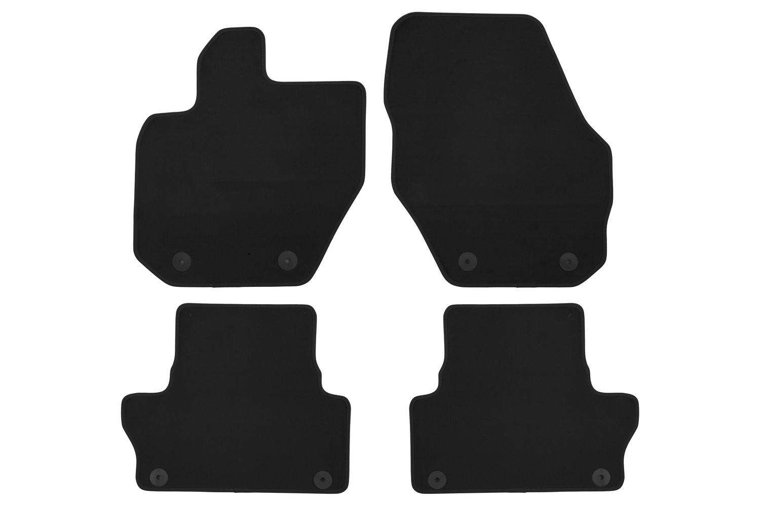 Коврики в салон Klever Econom VOLVO XC60 АКПП 2008-2013, 2013-2017, 2017-2021, 2021-, внед., 4 шт. (текстиль) / Вольво ХС60