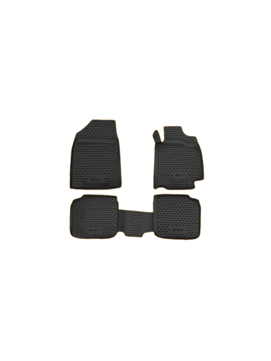 Коврики в салон TOYOTA Premio/Allion AZT240 JDM, 2001–2007, правый руль, 4 шт. (бежевый кант,полиуретан) / Тойота Премио