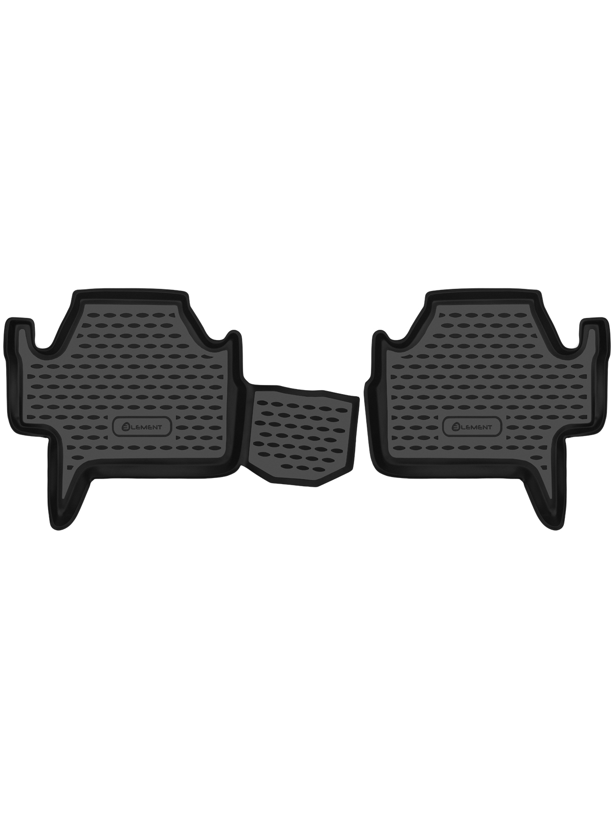 Коврики в салон, для MITSUBISHI Pajero Sport, 2008-, 2-й ряд, 2 шт. (полиуретан) / Митсубиси Паджеро спорт