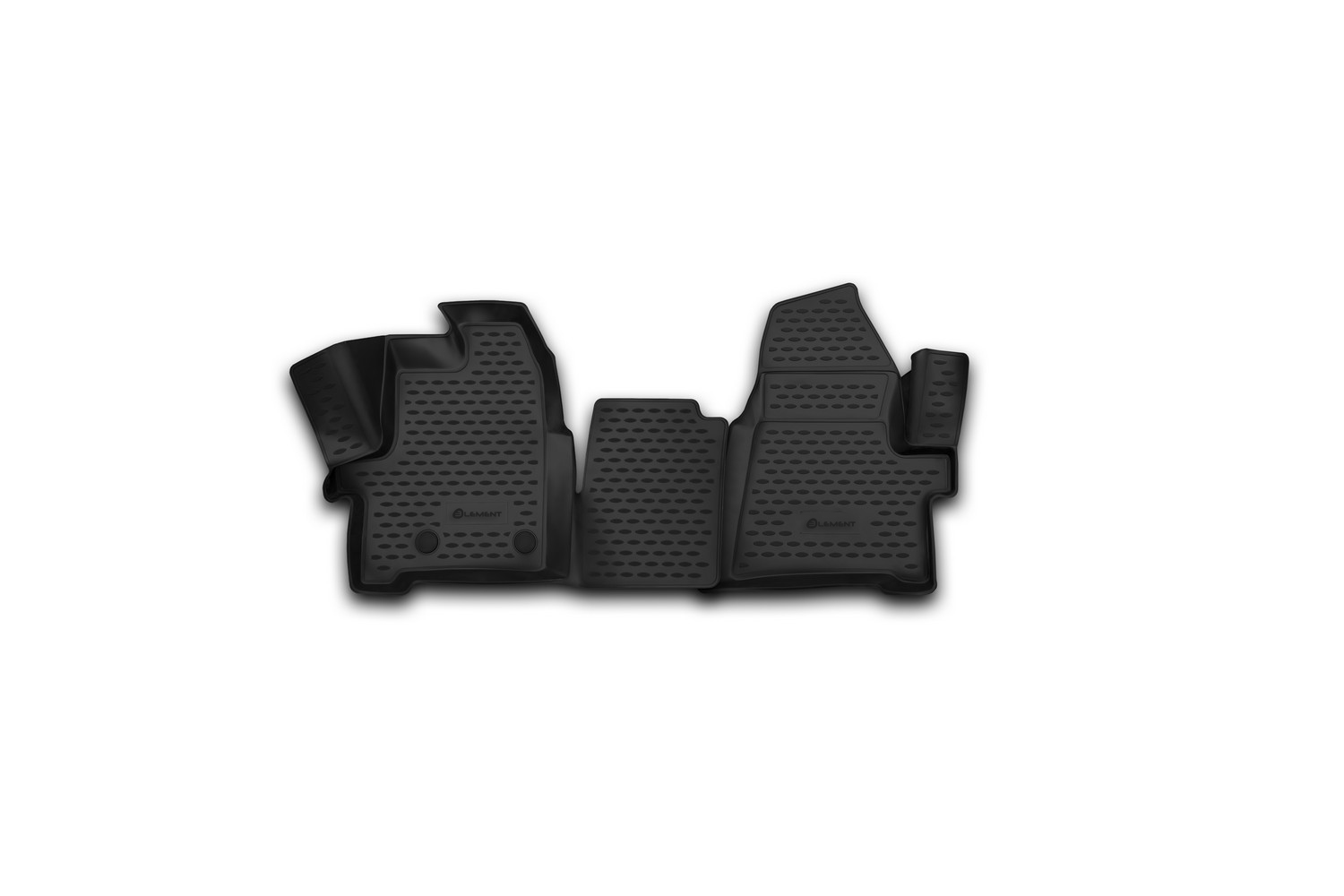 Коврики 3D в салон FORD Tourneo Custom/ Transit Custom, (1+2 seats) 2013-2017, 2 шт / Форд Турнео кастом