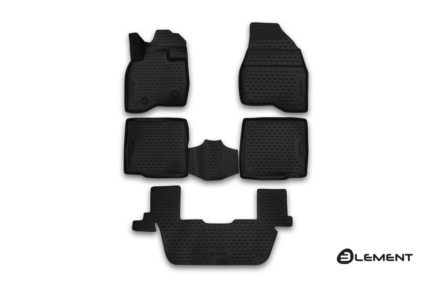 Коврики 3D в салон FORD Explorer, 2015-, 5 шт. (полиуретан) / Форд Эксплорер