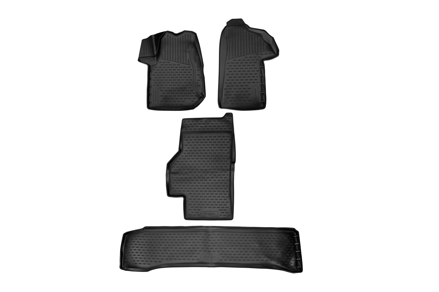 Коврики 3D в салон подходят для, подходит для RENAULT Master, 2010-> , Европа, 4шт. (полиуретан)