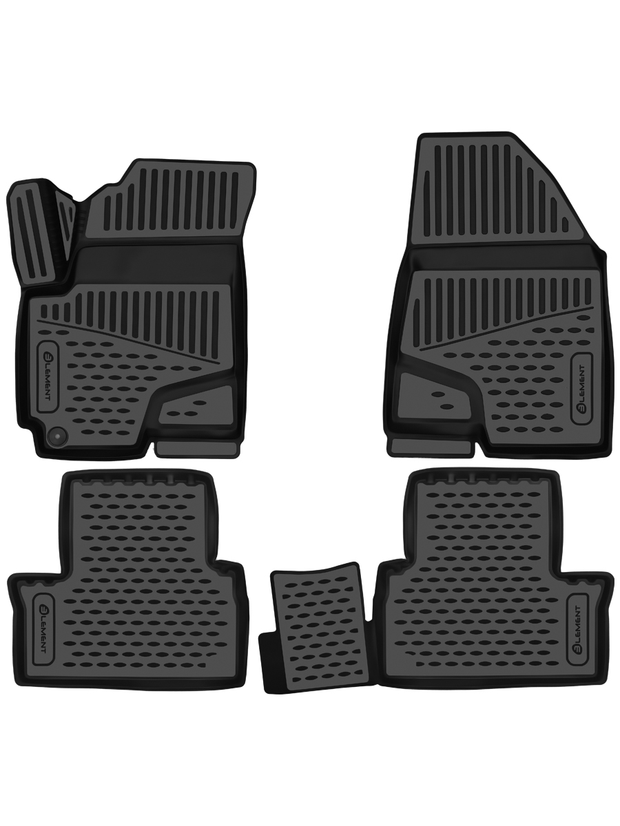 Коврики 3D в салон для JETOUR X50 2024-н.в. 4шт. (полиуретан) / Джитур Х50