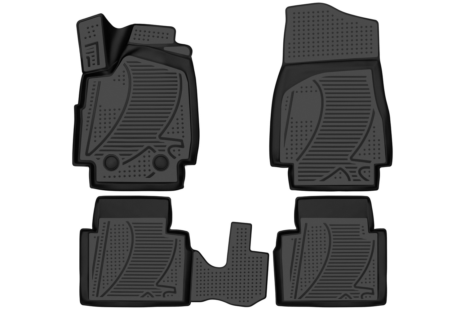 Коврики 3D в салон LADA 4х4 3D, 2009-, 4 шт. (полиуретан) / Лада Нива