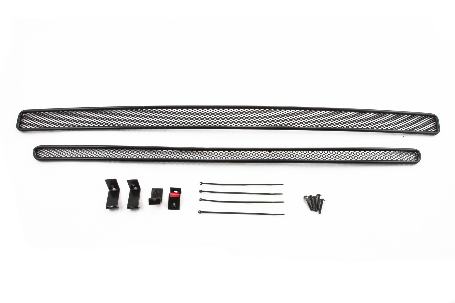 Сетка на бампер внешняя для SUBARU Forester 2,0i-L, Active Edition, 2,5i-L 2013-2015, 2 шт., черн., 10 мм / Субару Форестер