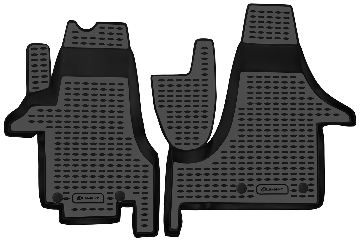 Коврики в салон подходят для VW Transporter 2004-2015, 2 шт. (полиуретан)