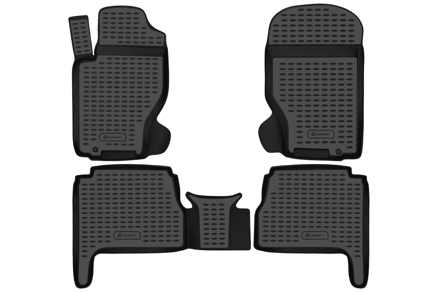 Коврики в салон, подходит для KIA Sorento 2003-2009, 4 шт. (полиуретан)