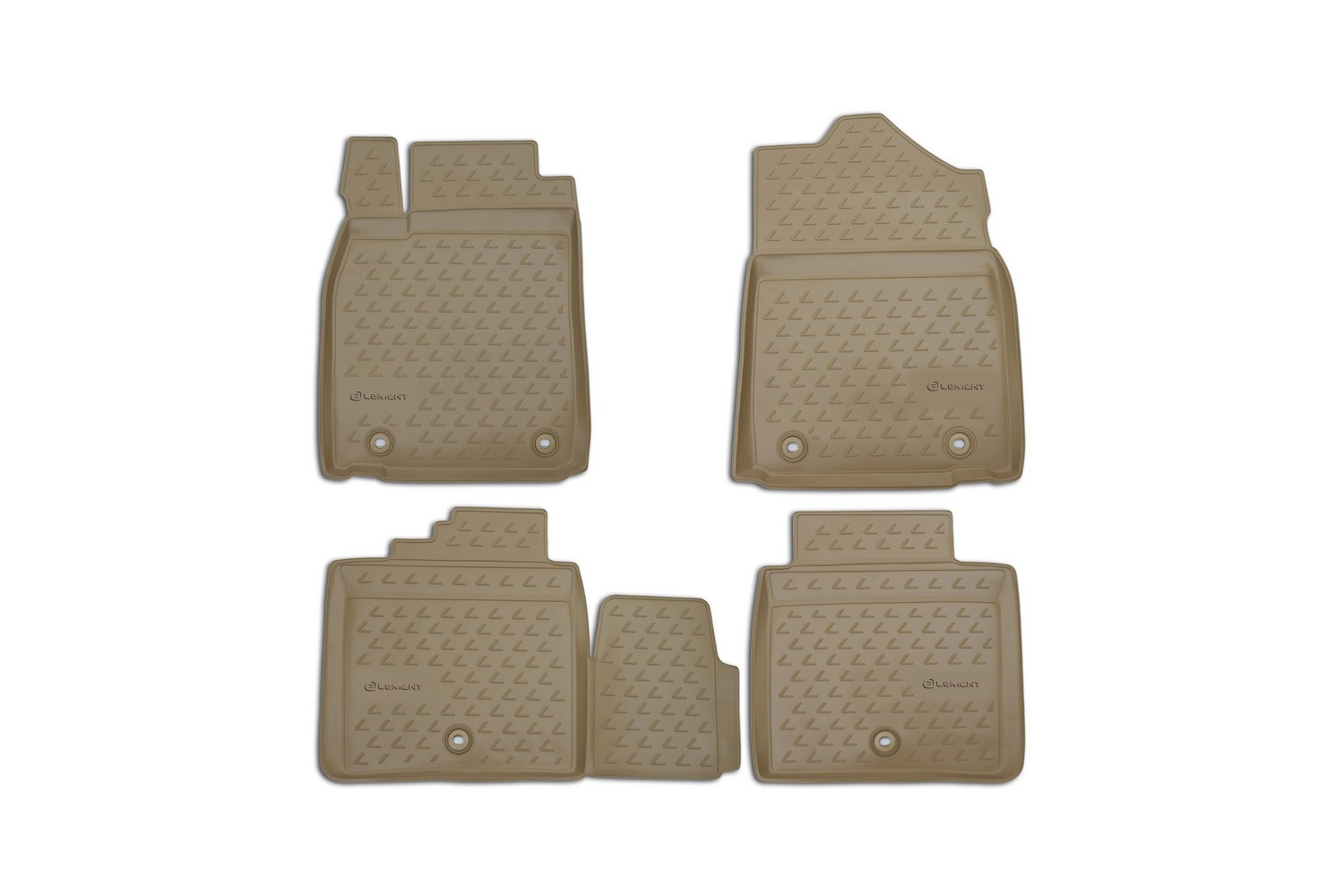 Коврики в салон LEXUS ES 250/350, 300h, 2012- 4 шт. (полиуретан, бежевые) / Лексус ЕS
